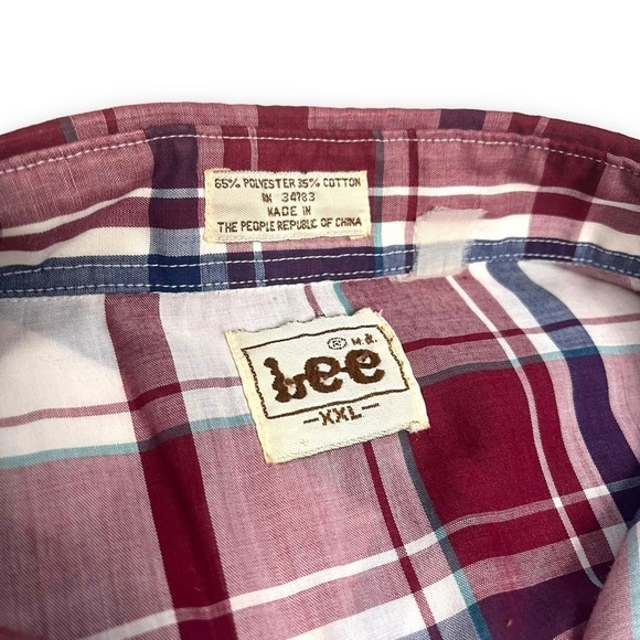 Vintage LEE Brand Western Shirts Pearl Snap Plaid Multicolor Size XXL - Picture 3 of 6